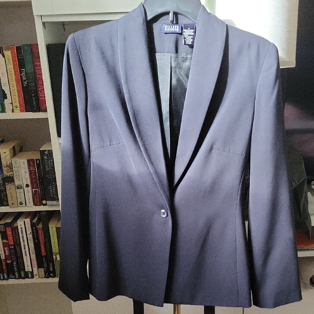 Hillard & Hanson Navy Women's Blazer